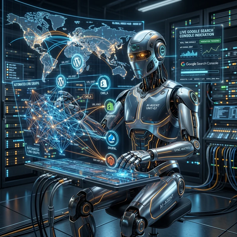 Autonomous Publisher & Indexer AI Agent syncing multi-CMS platforms and submitting to Google Search Console