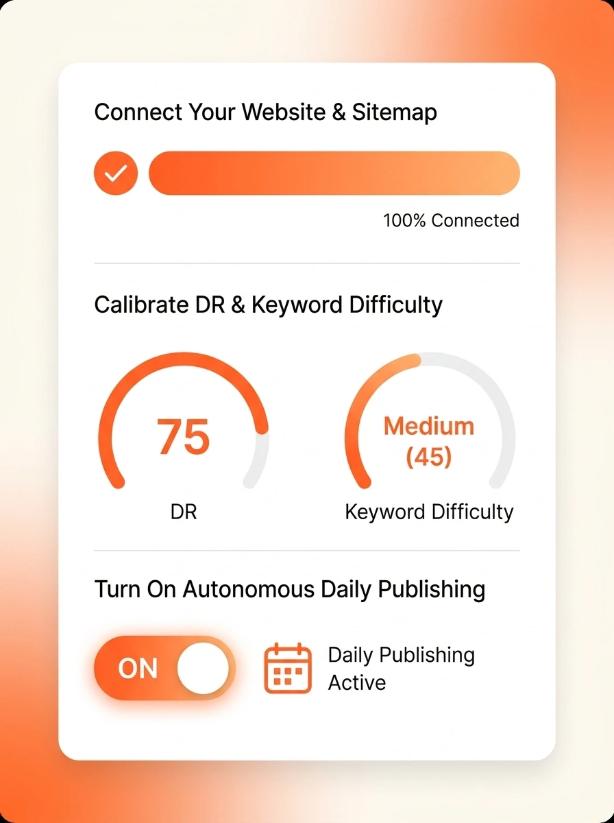 Step 1: Connect website CMS and audit existing sitemap