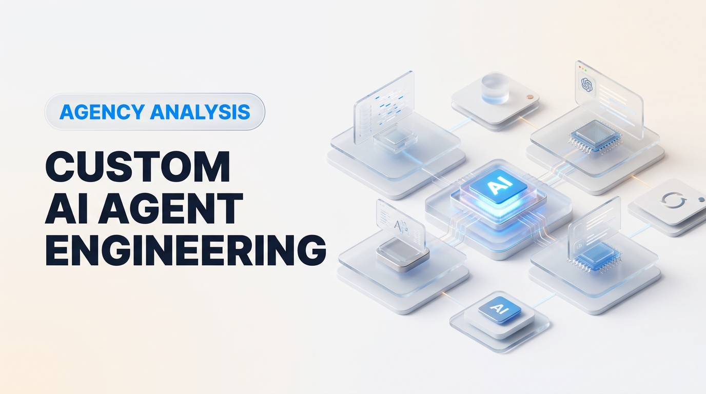 Detailed conceptual illustration demonstrating Custom AI Agent Engineering Guide for SMEs